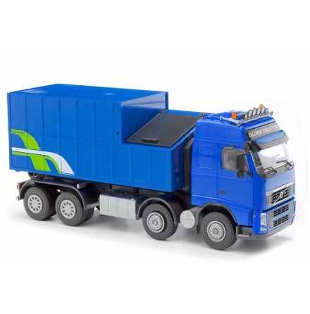 Emek Volvo med avfallscontainer, Blå