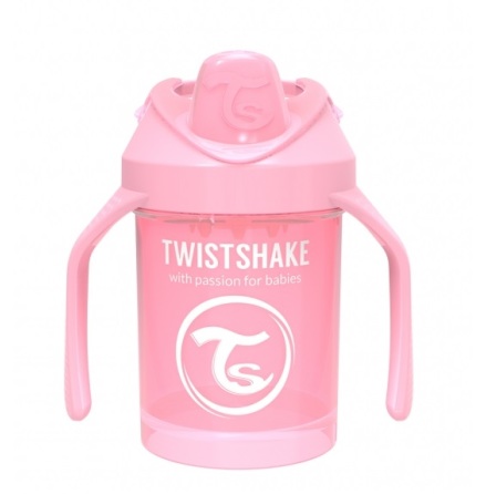 Twistshake Mini Cup 4+ mn 230ml, Babyrosa