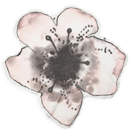 Bamboo Muslin Blanket, Embedding Bloom Pink
