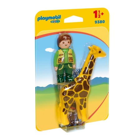 Playmobil Djursktare med giraff