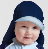 Sunseal Flap Hat UPF 50+, Navy/Pastellblå