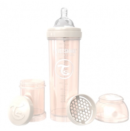 Twistshake Nappflaska Anti-Kolik-330ml, Pearl Champagne
