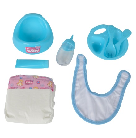 New Baby Born Matning & Potta Set, Bl