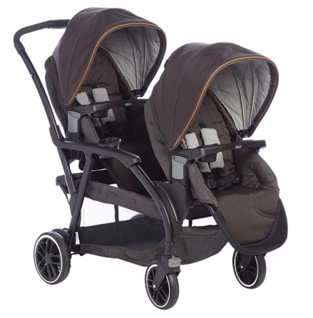 Graco Modes Duo Dubbelvagn, Black/Grey