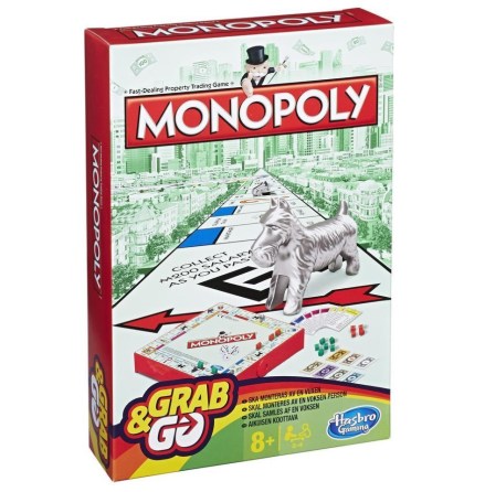 Hasbro Monopoly Grab & Go Game Resespel