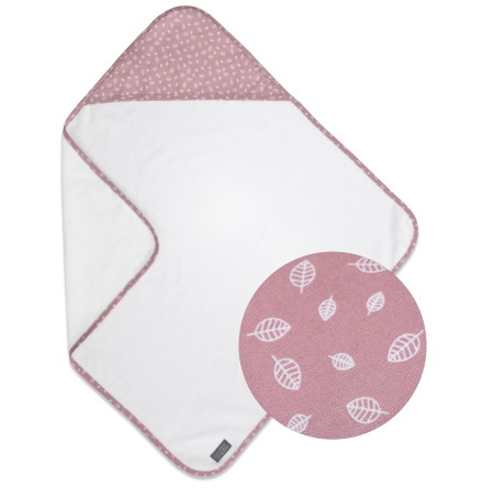 Vinter & Bloom Badcape Nordic Leaf, Soft Pink