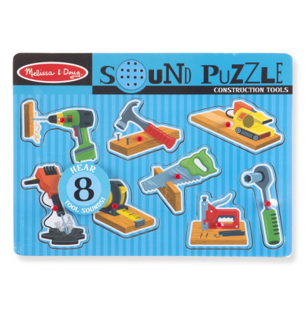 Melissa & Doug Construction Tools Sound Puzzle