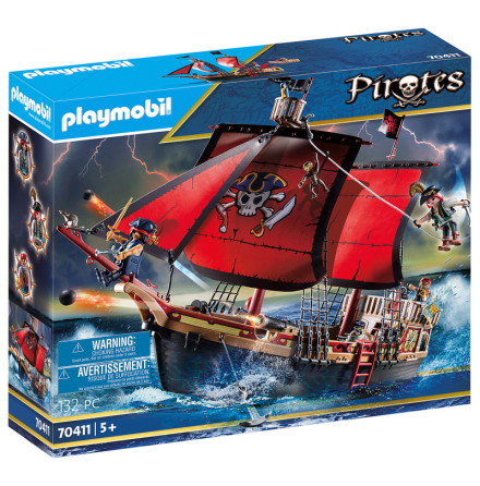 Playmobil Piratskepp med dödskallar