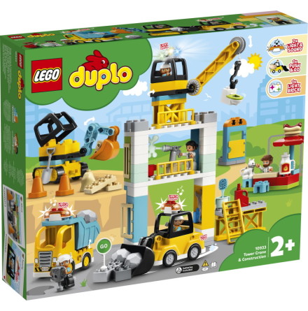 Lego Duplo Lyftkran och byggnadsarbete