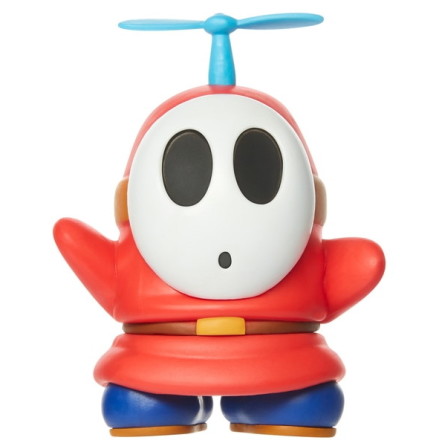 Rd Shy Guy med Propeller, 7cm, Super Mario Figur