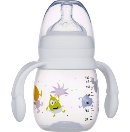 Babblarna Nappflaska med Handtag 180 ml, Vit