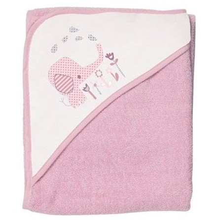 BabyDan Badcape, Elefantastic Pink, 90x90cm