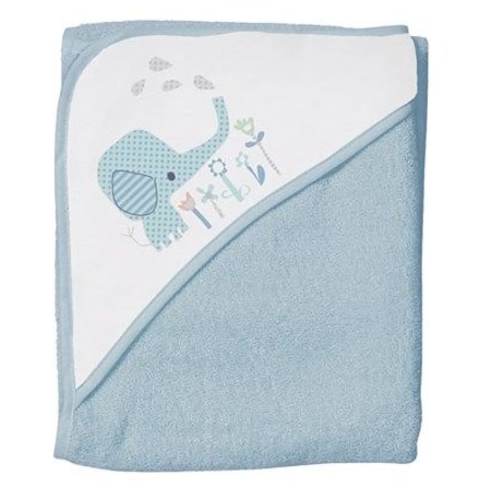 BabyDan Badcape, Elefantastic Blue, 90x90cm