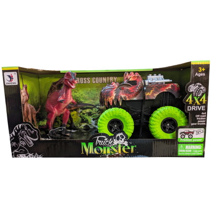 Monstertruck och T-Rex 4x4 Friktion