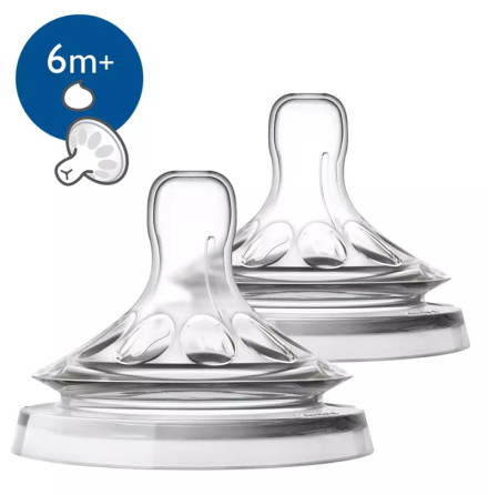 Philips Avent Natural-napp, 6m+, 2-pack