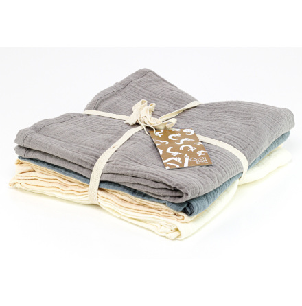 Rtt Start Tax Muslinfiltar, ECO 4-pack, Blue/Grey