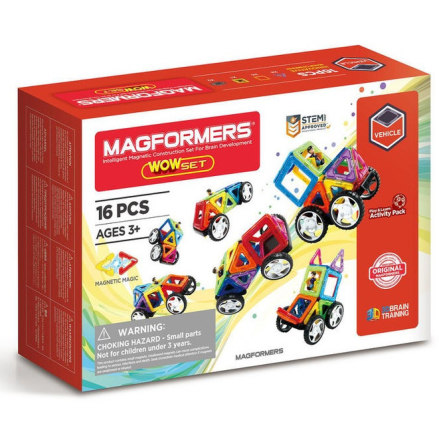 Magformers WOW Set Fordon, 16 delar