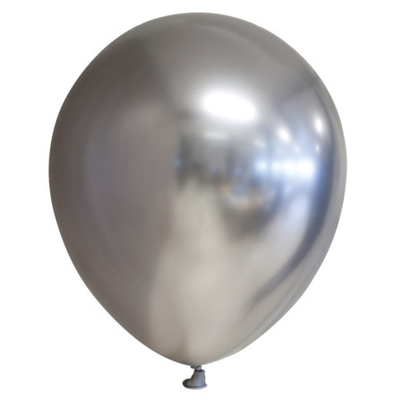 Ballonger 12" Spegel Silver, 6-pack