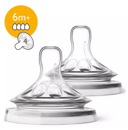Philips Avent Natural-napp, 6m+, 2-pack