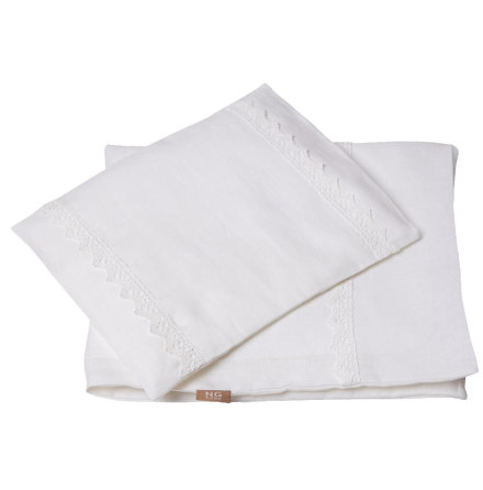 NG Baby Pslakanset vagn/vagga Spets, White Mood Lace