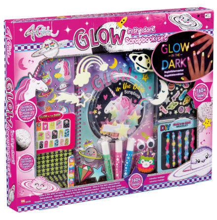 4 Girlz Mega Glow-in-the-Dark Scrapbookset