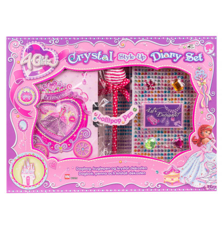 4 Girlz Crystal Style-Up Dagbok Set