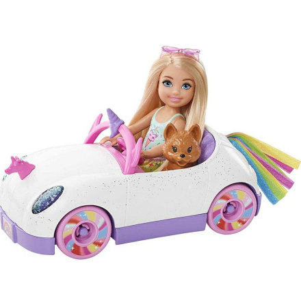 Barbie Chelsea Docka med Cabriolet Enhörningsbil