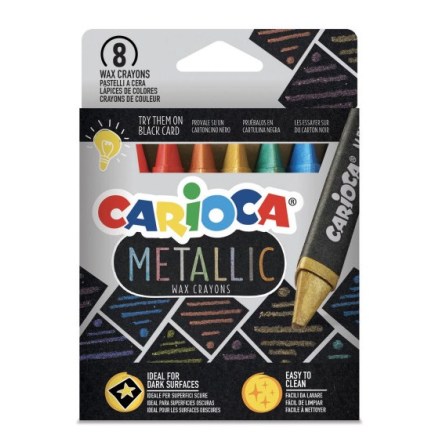 Carioca Metallic Vaxkritor, 8st