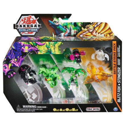 Bakugan Evolutions Battle Strike Pack, Blitz Fox & Stingzer