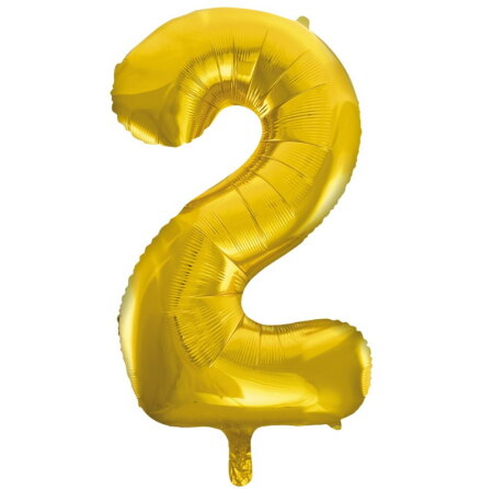 Folieballong Guld, nr 2