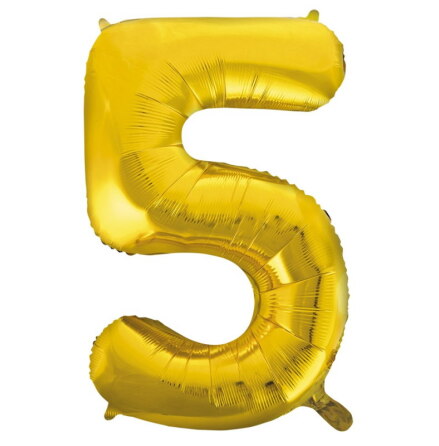 Folieballong Guld, nr 5