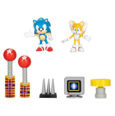 Sonic Figurset med Sonic & Tails + tillbehör