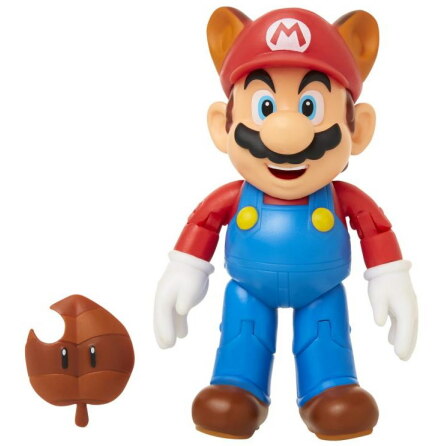 Super Mario Figur, Racoon Mario with Leaf, 10cm