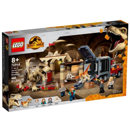Lego Jurassic World T. rex & atrociraptor - dinosaurieflykt
