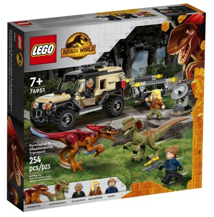Lego Jurassic World Pyroraptor & dilophosaurus - transport