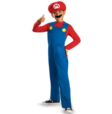 Super Mario Dräkt, S (4-6 år)