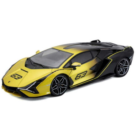 Bburago Lamborghini Sian FKP 37, 1:18, Gul/Svart