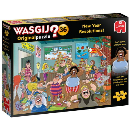 Wasgij Original Pussel 36 - New Year Resolutions!, 1000 bitar