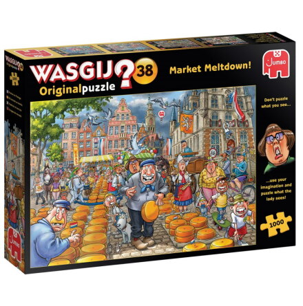 Wasgij Original Pussel 38 - Market Meltdown!, 1000 bitar