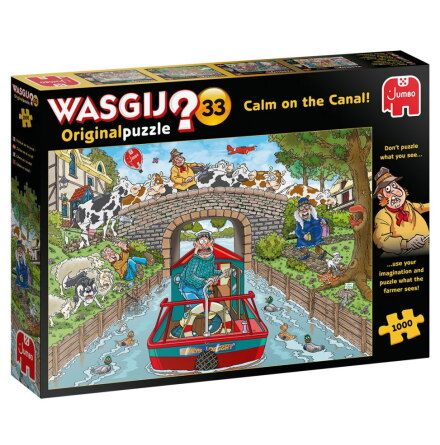 Wasgij Original Pussel 33 - Calm on the Canal!, 1000 bitar