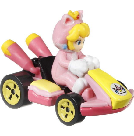 Hot Wheels Mario Kart Cat Peach, Standard Kart