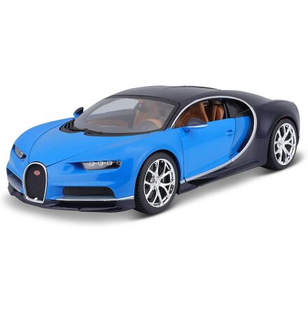 Bburago Bugatti Chiron, 1:18, Blå/Svart