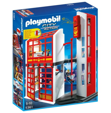 Playmobil Brandstation med Alarm