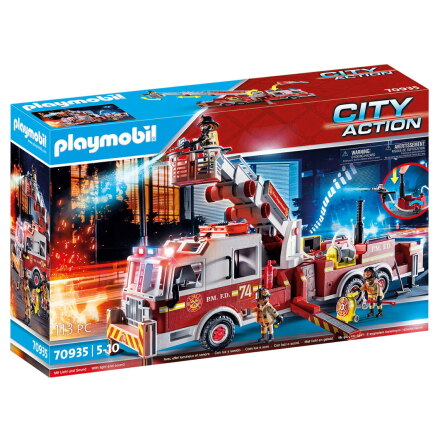 Playmobil Brandbil- US Tower Ladder