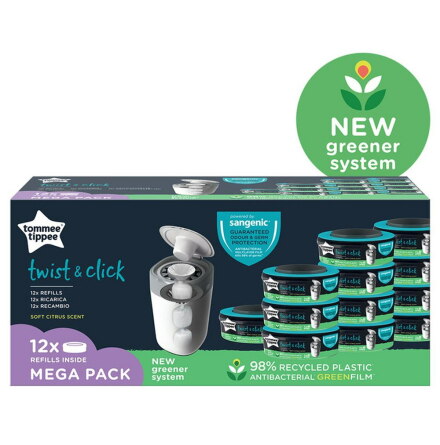 Sangenic Twist & Click Refill, 12-pack