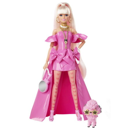 Barbie Extra Fancy, Rosa Klnning med Husdjur