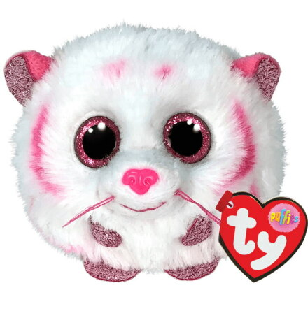Ty Puffies Tabor, Rosa/Vit Tiger