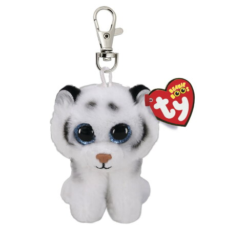 TY Beanie Boos, Tundra Vit Tiger, Clip