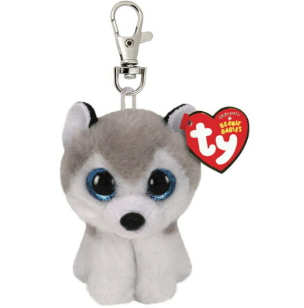 TY Beanie Boos, Buff Gr Husky, Clip