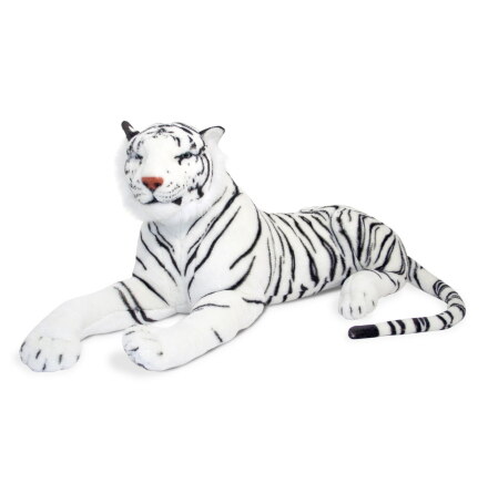 Melissa & Doug Stor Plysch Vit Tiger